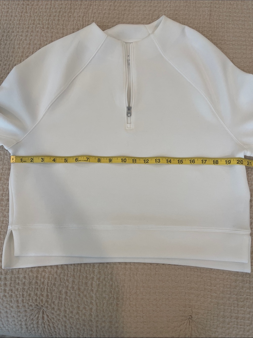 Varley Ebba Half-Zip Sweatshirt White Size Small - Picture 5 of 9